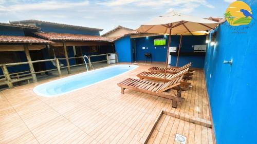 Casas Araras de Corumbau, Piscina, a 5 Min da Praia