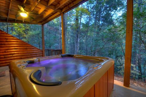 Castle Creek Hot tub nearby creek gas fireplace