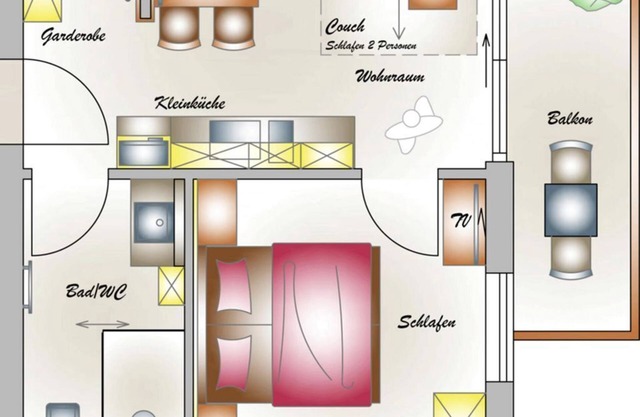 Category Apartment Steyersberg 35 m² - Appartementhaus Madlen