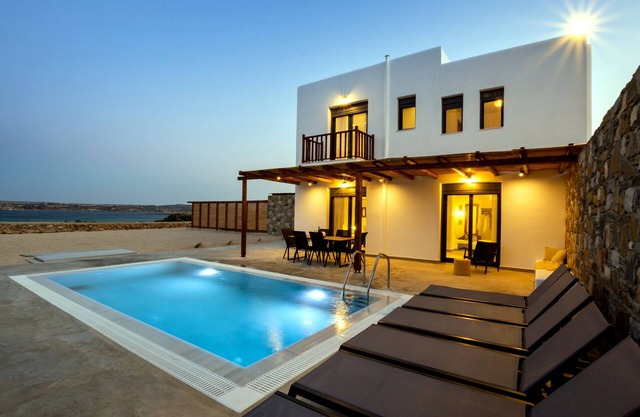 Cato Agro 1, Seafront Villa with Private Pool