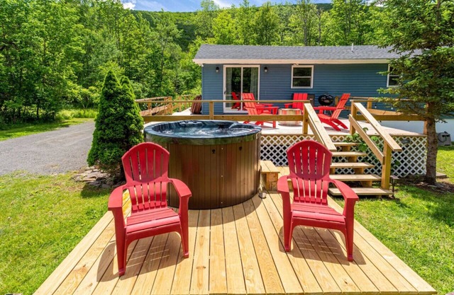 Catskill Kaaterskill Cabin Hot Tub FirePit Sauna