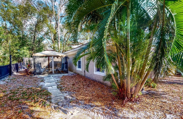 Centrally located home with a firepit, large yard