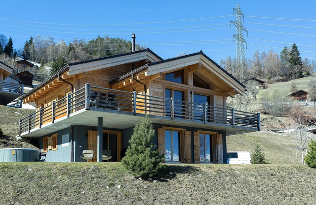 Vivienda de vacaciones moderna y acogedora en La Tzoumaz, 4 Vallees, Suiza para 8 personas