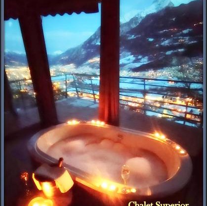 CHALET con JACUZZI VISTA MONTAGNE