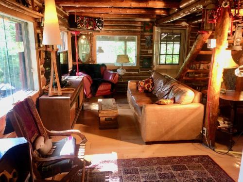 Chalet en bois rond Mauricie