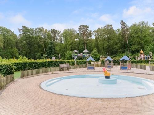 chalet in the woods with pool