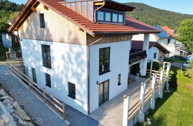 Chalet 'Sonnenwald' con vistas a la montaña, balcón y Wi-Fi