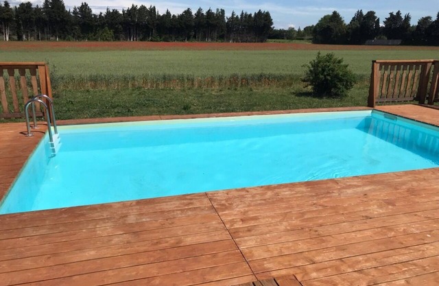 Chalet with pool
