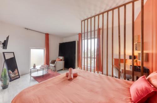 Chambre orange 4