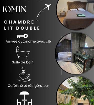 Chambre privée à 10min de Roissy CDG, au Calme, Parking gratuit