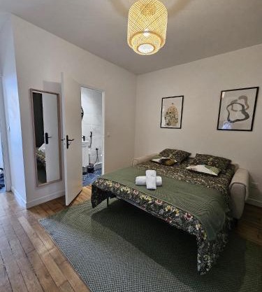 Chambre verte proche de stade de France