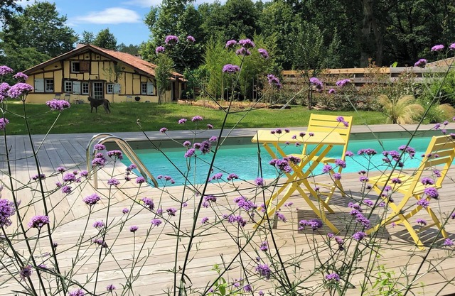 Character house on a large wooded garden 10 minutes from the beaches of Seignosse