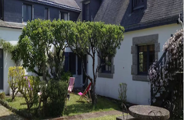 Character house with fruit garden