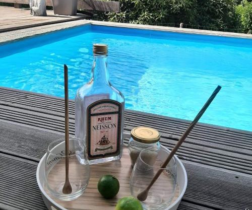 CHARMANT HAUT DE VILLA AVEC PISCINE PARTAGEE