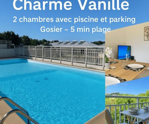 Charme Vanillé 2 chambres avec piscine et parking Gosier 5 min plage