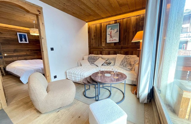 Encantador apartamento a pie de pistas con WIFI en Notre-Dame-de-Bellecombe