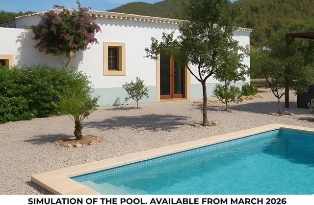 Casa típica ibicenca perfecta para familias y parejas cerca de la playa.
