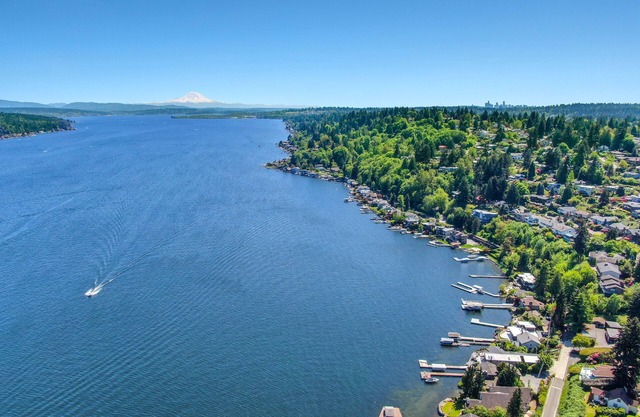 Charming 4-bedroom bungalow with AC, office, fireplace & lake view