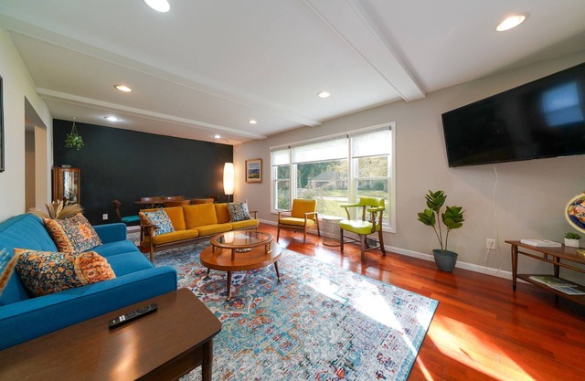Charming 4-bedroom house on a half-acre lot in a beautiful neighborhood.