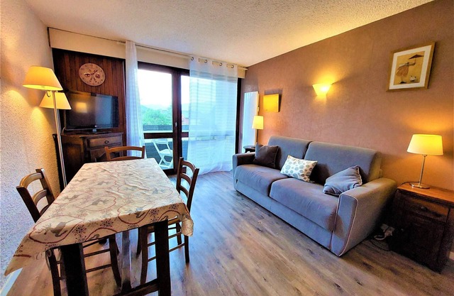 Autrans-Méaudre: Apartamento para 4, 40m², 2 Balcones, Cerca del Centro y Pistas de Esquí