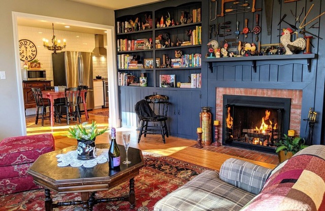 Charming Asheville Studio w/ Fire Pit & Patio + Biltmore Pass
