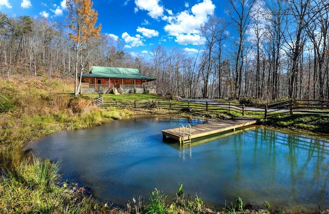 Charming Blue Ridge Cabin | Private Pond and Waterfall | Deer Haven by AvantStay