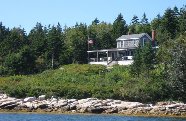 Encantadora casa de campo con vistas a las islas de la bahía de Muscongus
