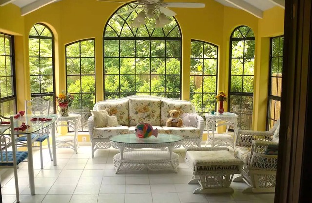 Charming country home nestled in nature down a short gravel road.