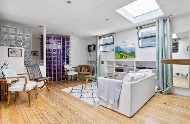 Charming Houseboat in the center of Paris, large deck with stunning view!