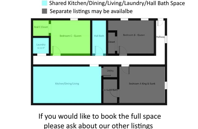 Charming PetFriendly QN Bed w/Private TV & Waffles