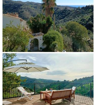 Charming Spanish Cottage with nature and sea View, 30 minutes from Malaga