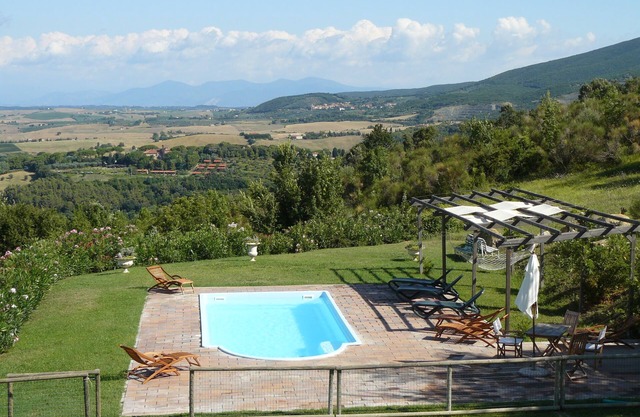 Villa con encanto con espectaculares vistas sobre la costa etrusca