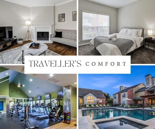 Chic 1BD Retreat With Pool & Gym, Heart of Medical City Plano