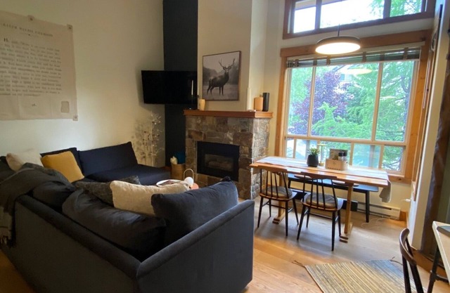 Chic mountain ski-in condo. Cozy gas fireplace, luxuriously appointed.