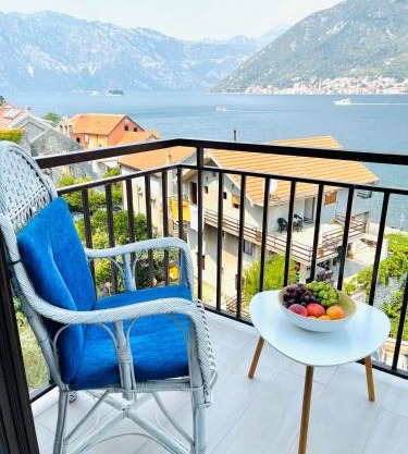 Chic sea front apartment with breathtaking Kotor Bay view