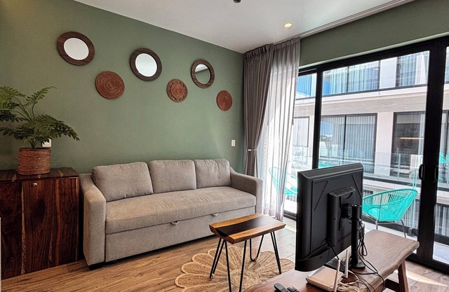 Chic studio at Sensai Downtown in Playa del Carmen: with AC, WiFi & fitness room