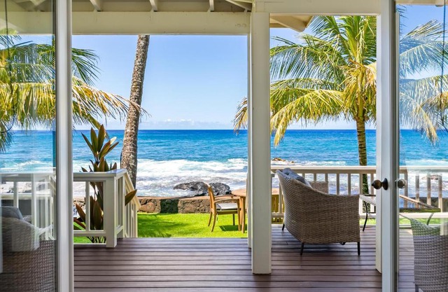 Classic 3br Oceanfront Cottage - Alekona Kauai