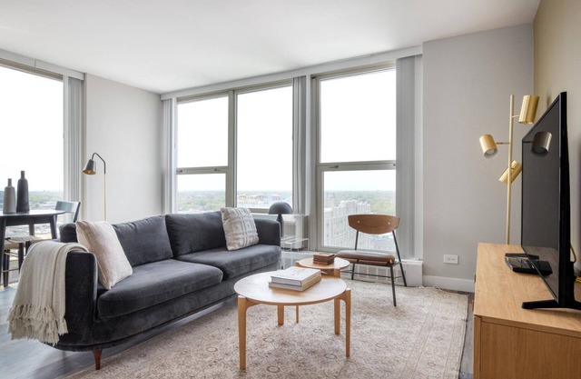 Classic Edgewater 1BR w/ Gym, Deck & Lounge, nr L, by Blueground