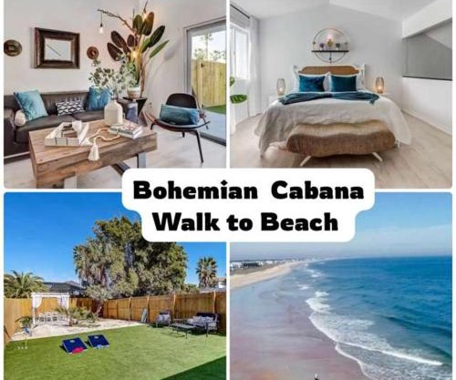 Classy Bohemian Beach Cabana- Close to Beach