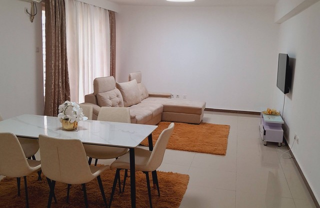 Clean, 24/7 security, beautiful, quiet & close to the new International Airport