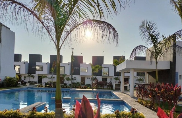 Close to the beach with swimming pool