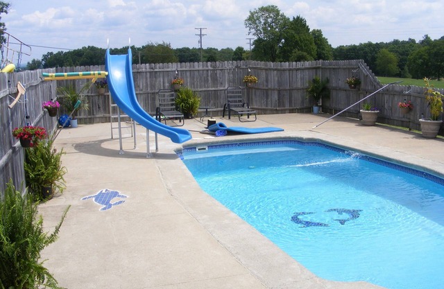 PISCINA PRIVADA EN EL INTERIOR Y SPA / -PRIVADO / ALIMENTACIÓN DE PESCADO POND-BASKETBALL COURT-L @@ K!