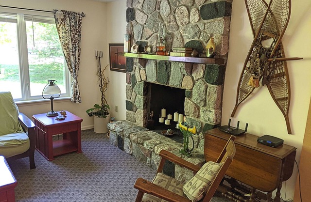Close to Mackinaw City. Nestled in the woods, near the lakes and trails.