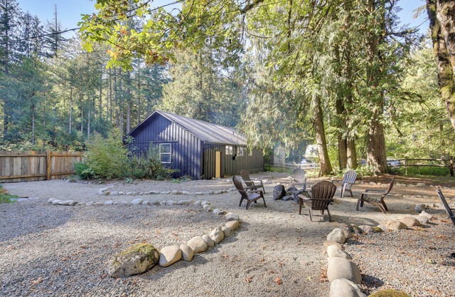 Close to Mt Hood Skibowl: Retro Rhododendron Cabin