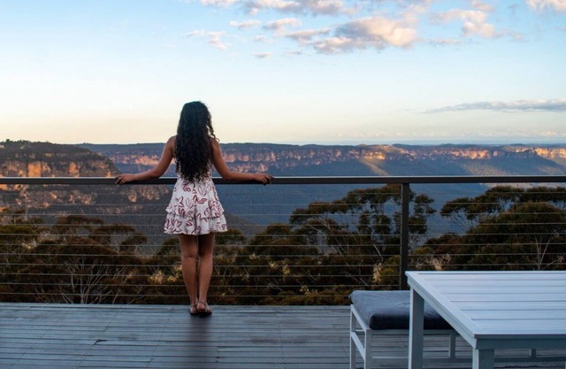 Impresionantes vistas de escarpa Echo Point