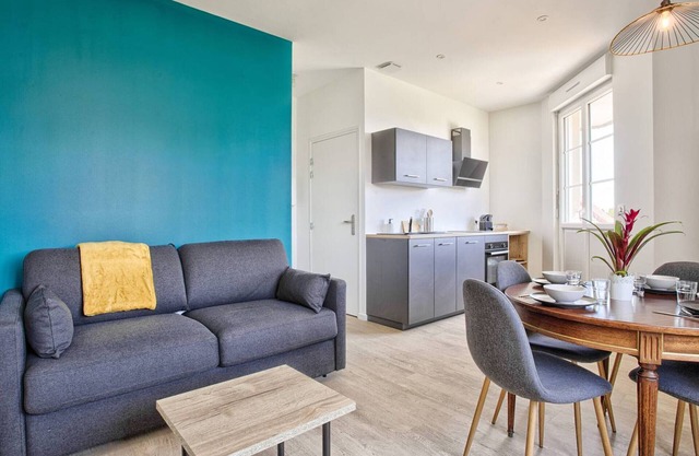 Estancia costera en Merville-Franceville para 4 personas, wifi, parking