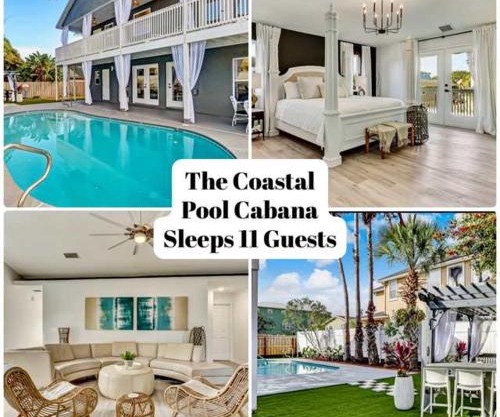 Coastal Cabana Heated Pool Walk to Beach