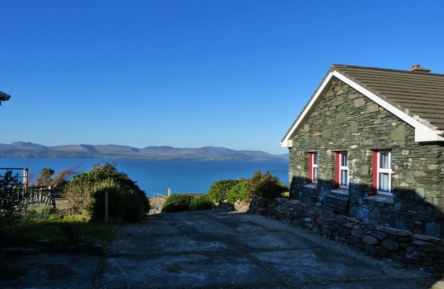 Coastal Cottage with magnificent sea and mountains.