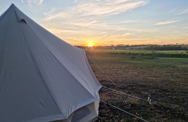 Coastal Glamp at Bellarine Estate winery