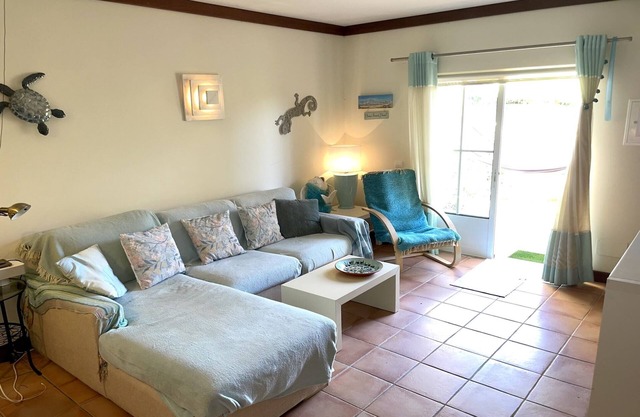 Coastal holiday home with shared pool